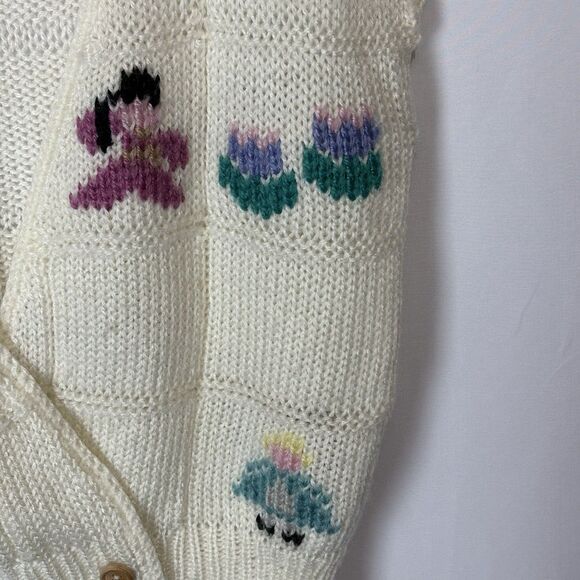 Vintage 80s Alyssa Brooke Knit Sweater Vest Women’s M Cottagecore Cute Teacher - Picture 4 of 6